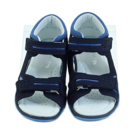 Sandali con velcro Bartek 31825 blu navy 4