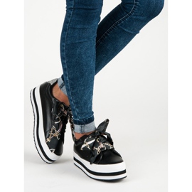 Vices Sneaker alla moda sulla piattaforma dei vizi nero 1