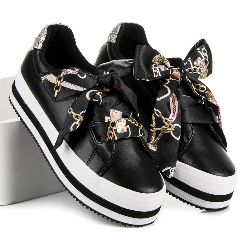 Vices Sneaker alla moda sulla piattaforma dei vizi nero 2