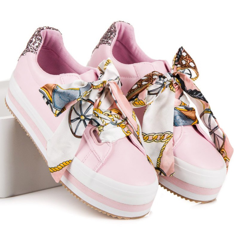 Vices Sneaker alla moda sulla piattaforma dei vizi rosa 2