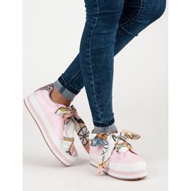 Vices Sneaker alla moda sulla piattaforma dei vizi rosa 1