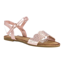 Comer Sandali bassi chiusi con fibbia rosa 1