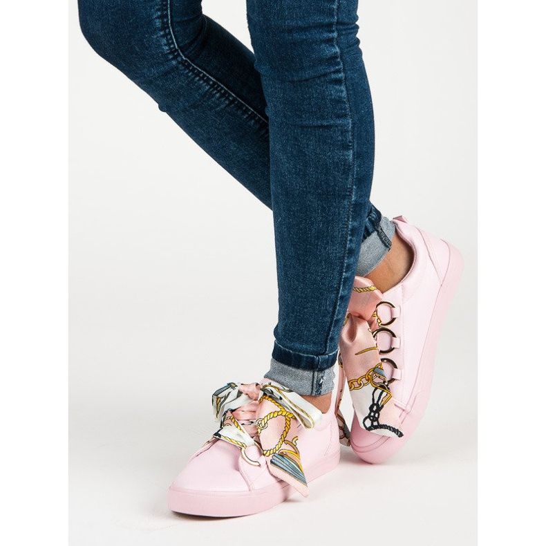 Sneakers allacciate VICES rosa 2
