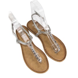 Comer Sandali argento chiaro grigio 2
