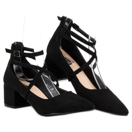 Décolleté VICES in pelle scamosciata nero 2