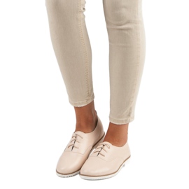 Mazaro MAZERO Scarpe in Pelle Beige 1