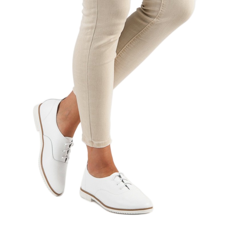 Mazaro Scarpe in pelle bianca di MAZORO bianco 1