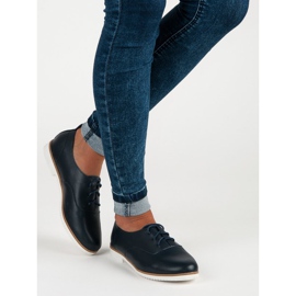 Scarpe Mazaro in pelle blu navy 2