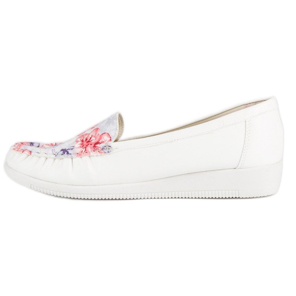 Tullo Mocassini Bianchi Con Fiori bianco 2