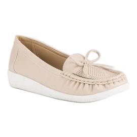 Tullo Mocassini beige da donna 1