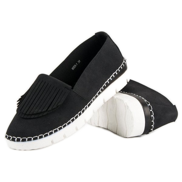 Vices Scarpe senza lacci Boho nero 2