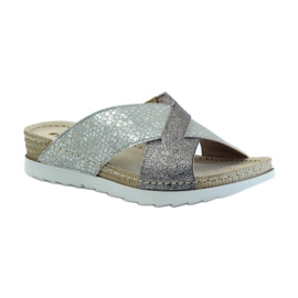 KOMFORT INBLU 010 ciabattine argento grigio 1
