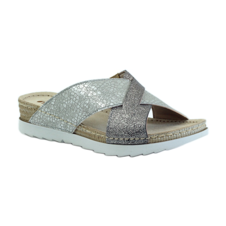 KOMFORT INBLU 010 ciabattine argento grigio 1