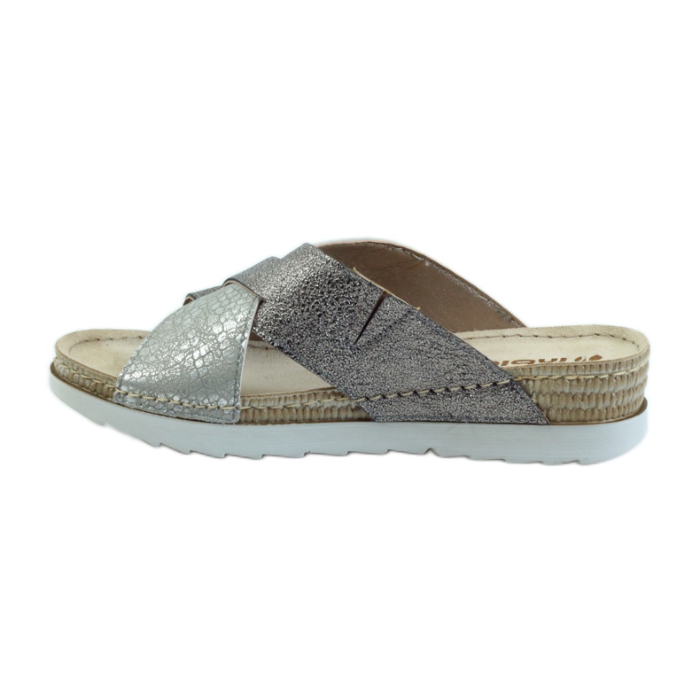 KOMFORT INBLU 010 ciabattine argento grigio 2