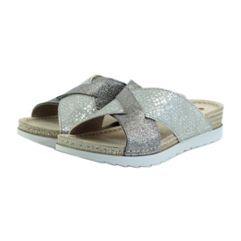 KOMFORT INBLU 010 ciabattine argento grigio 3