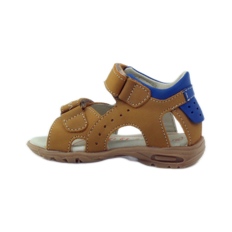 Sandali con velcro Ren But 1471 miele multicolore blu 2