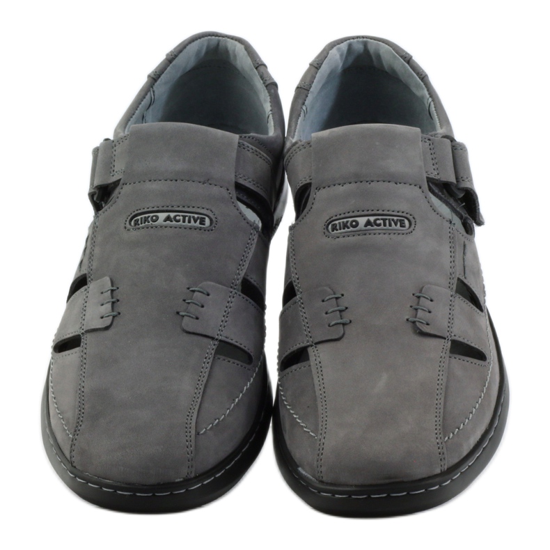 Riko scarpe uomo sandali 851 grigio 4