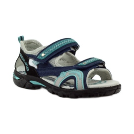 Sandali da bambino Bartek 36113 blu navy verde grigio 1