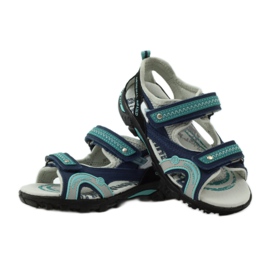 Sandali da bambino Bartek 36113 blu navy verde grigio 3