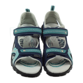 Sandali da bambino Bartek 36113 blu navy verde grigio 4