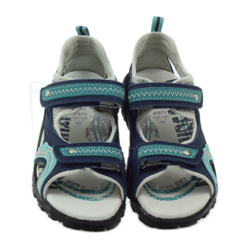 Sandali da bambino Bartek 36113 blu navy verde grigio 4