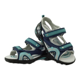Sandali da bambino Bartek 39113 blu navy verde grigio 3