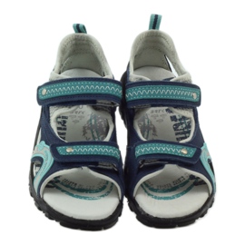 Sandali da bambino Bartek 39113 blu navy verde grigio 4