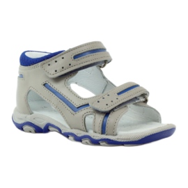 Sandali con Velcro Bartek 31825 grigio blu 1