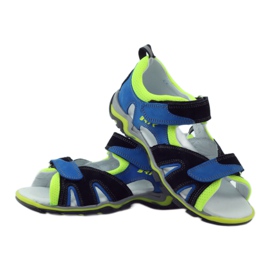 Sandali di rapa Bartek 19187 multicolore blu nero 3