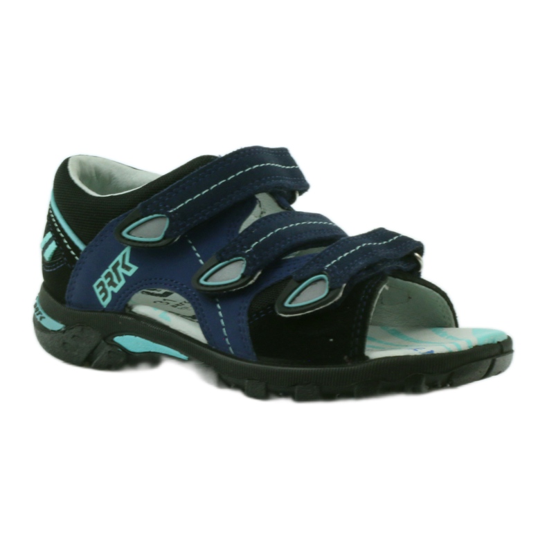 Bartek comodo sandali comodi per bambini in velcro 36106 blu navy 1