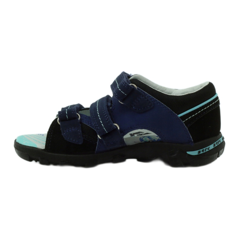 Bartek comodo sandali comodi per bambini in velcro 36106 blu navy 2