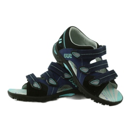 Bartek comodo sandali comodi per bambini in velcro 36106 blu navy 3