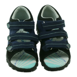 Bartek comodo sandali comodi per bambini in velcro 36106 blu navy 4