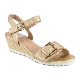 Kylie Sandali espadrillas con fibbia giallo 1