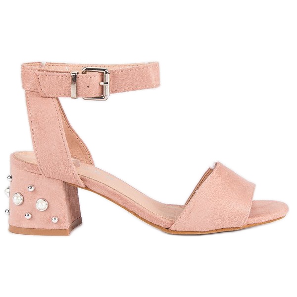 Erynn Sandali con perle rosa 2