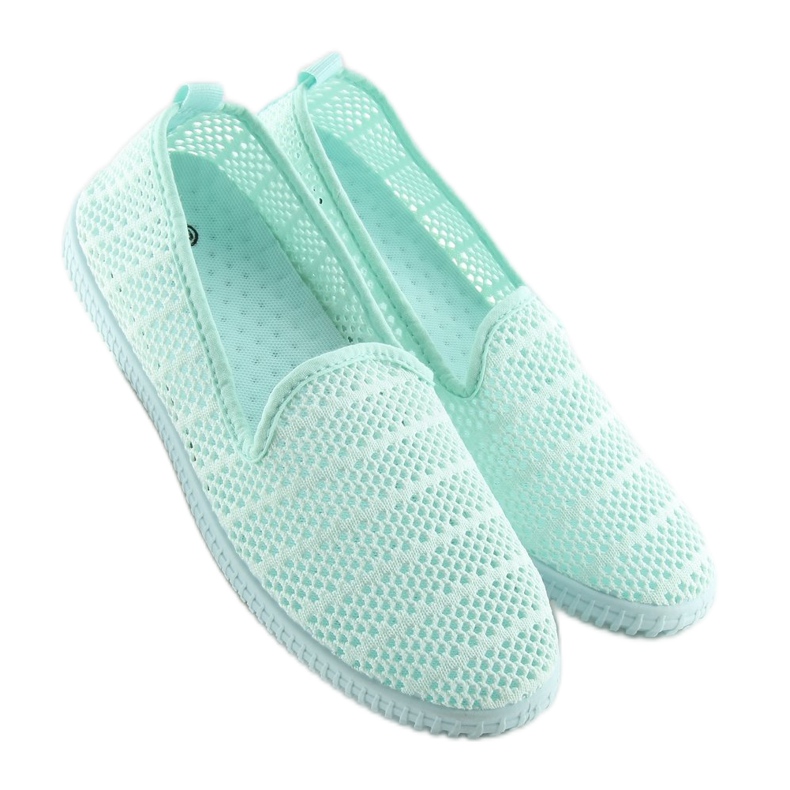 BM1966 Sneakers in rete verde menta 1