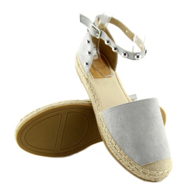 Espadrillas grigie con borchie grigie A636-ESP-1 grigie grigio 1