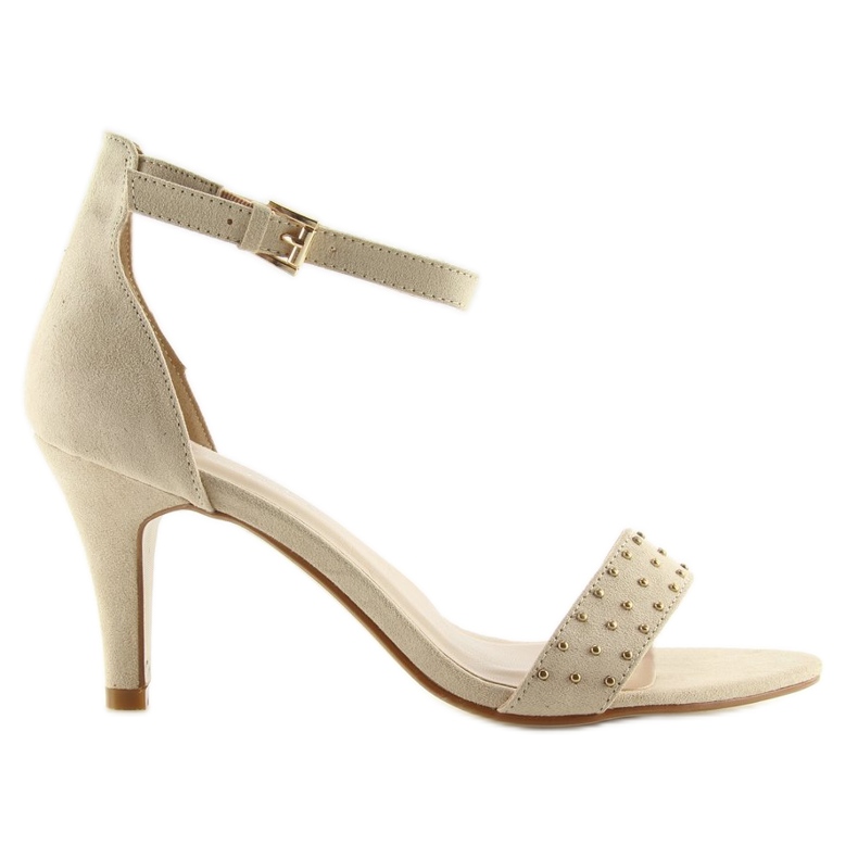 Sandali tacco alto beige BL0764 beige 1