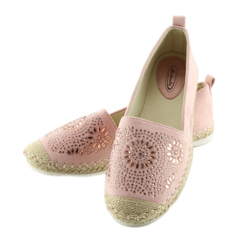 Espadrillas decorate con rosa 5599-1 Rosa 2