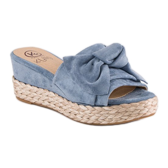 Kylie Espadrillas con fiocco blu 1