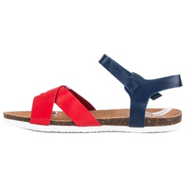 American Club Comodi sandali americani blu 1