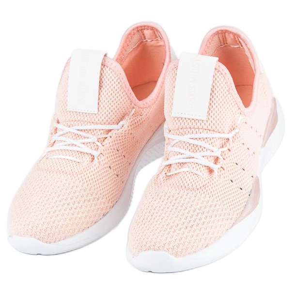 Sneakers slip-on cipria rosa 1