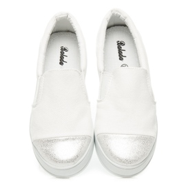 Balada Slip on stile alla moda bianca 2