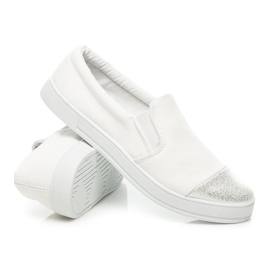Balada Slip on stile alla moda bianca 1