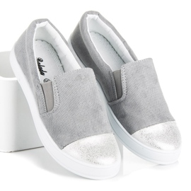 Balada Slip on stile alla moda grigio 1