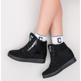 Sneakers in camoscio nero 1