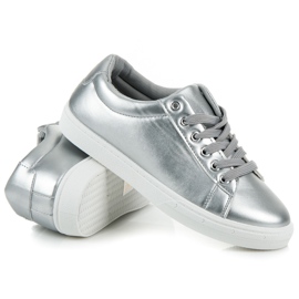 Sneakers Argento Con Frange grigio 2