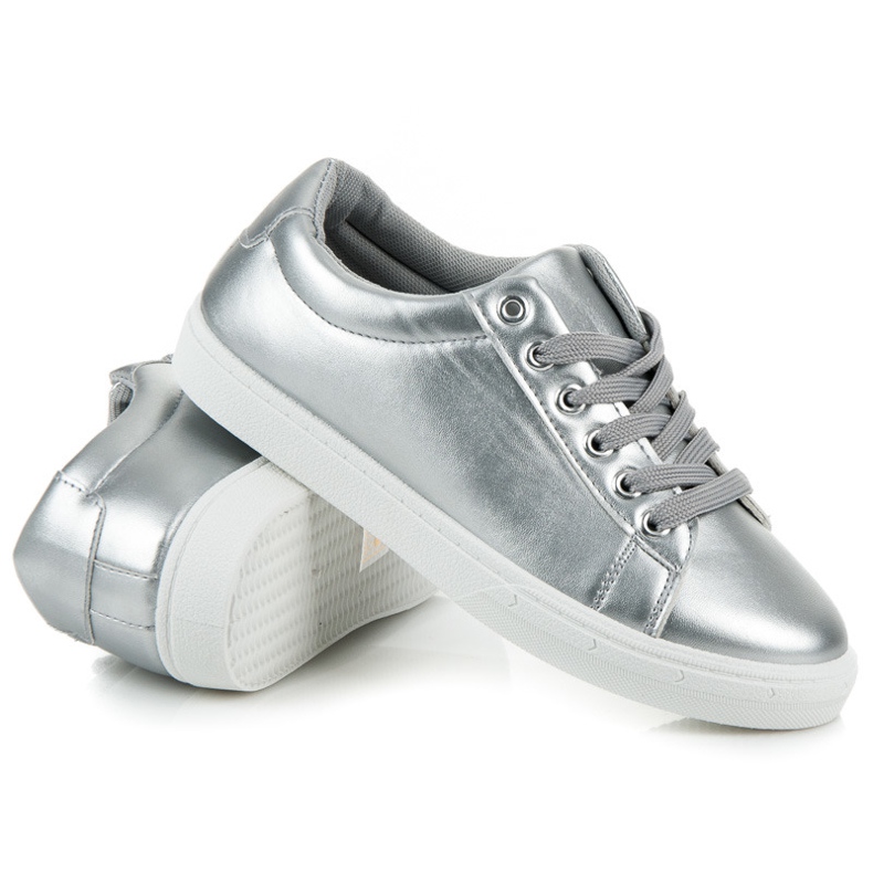 Sneakers Argento Con Frange grigio 2