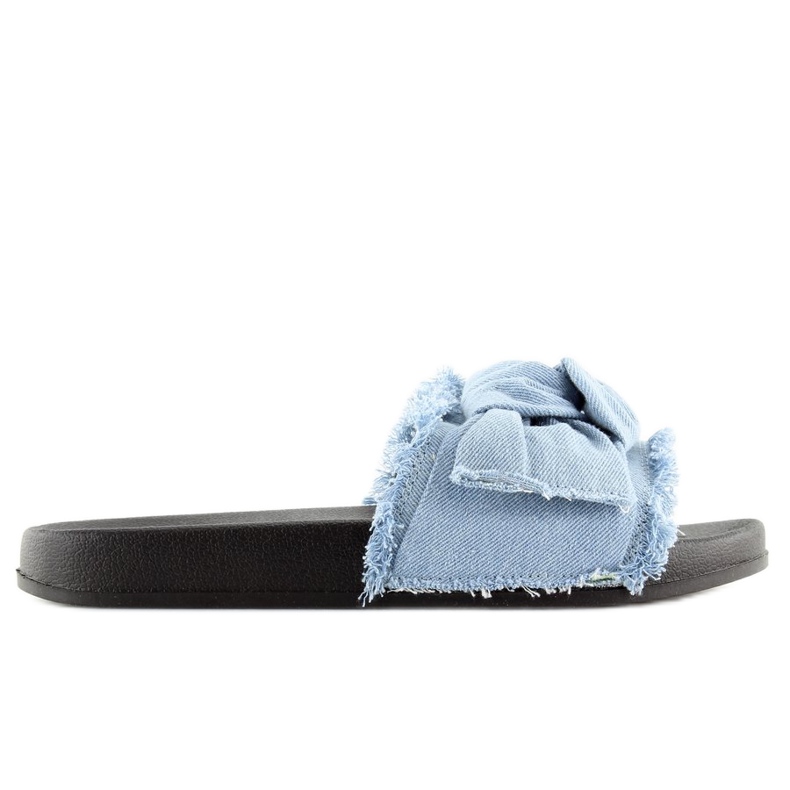 Ciabatte in denim blu HN55 L.BLUE 1