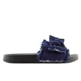 Ciabatte in denim blu navy HN55 D.BLUE 1